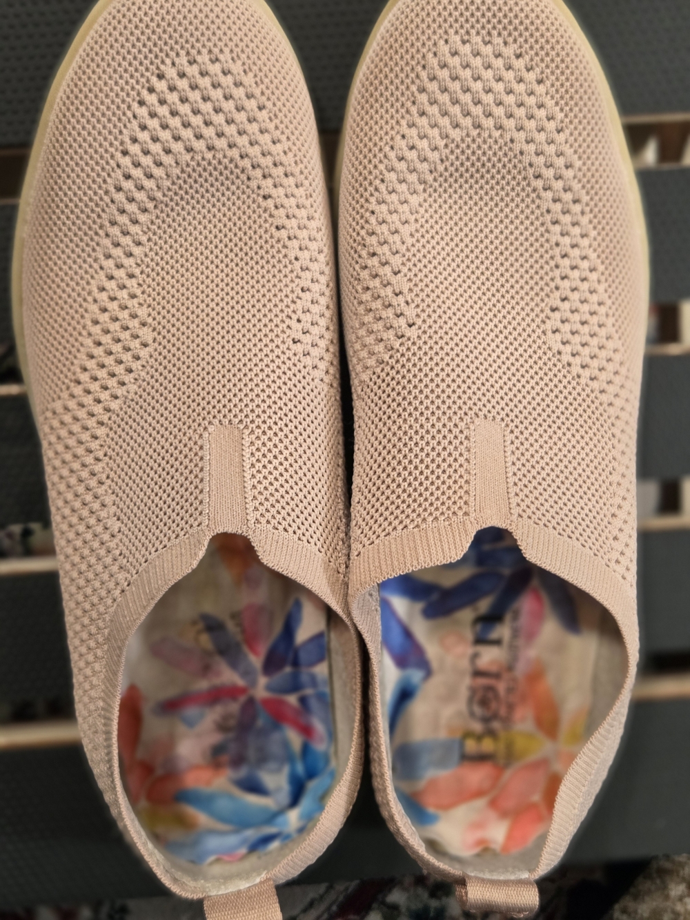 Born Slip-On Knit Flats in Blush